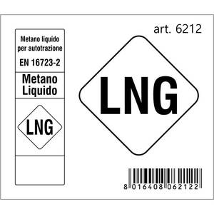 Adesivo carburante 2018 7.5X6.5 cm metano liquido per fluidi di trasmissione - Product Image 1