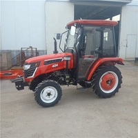 أحدث رخيصة 40hp 50hp موثوقة مزرعة حديقة الزراعة جرار العجلة مع الجبهة لودر حفار