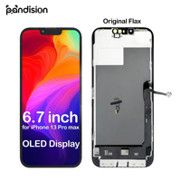 Pièces de réparation d'écrans LCD pour téléphones mobiles Pandision pour 13 Pro Max 6,7 pouces Écran OLED 700-900 Nit Garantie 1 an Vente en gros