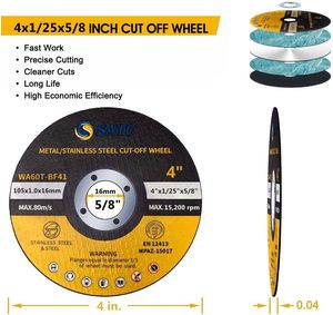 USA Free Shipping 50pcs 4-Inch Aluminium Cut Off Wheels With 5/8'' Arbor Abrasive <strong>Tools</strong> For Angle Grinder Cleaning - Product Image 2