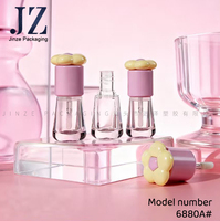 Décoration florale Jinze RTS pour tube de gloss à lèvres, emballage cosmétique en stock