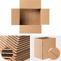 Cajas de Cartón Resistentes y Reciclables, Cajas de Embalaje de Doble Capa, Cajas de Mudanza Personalizadas para Embalaje de Ropa