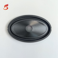 Audio professionnel ellipsoïde woofer mi basse haut-parleurs accessoires pro audio 6*4 pouces PP cône surround caoutchouc