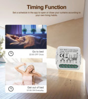 Module d'interrupteur intelligent Tuya WIFI pour stores et volets roulants, compatible avec les moteurs à commande bidirectionnelle, fonctionne avec Alexa et Google Home