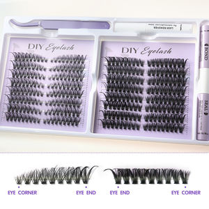 Kit de cils en grappe pour extensions de cils DIY, imperméable, en PBT, vente en gros, logo personnalisé, marque privée, faux cils - Product Image 5