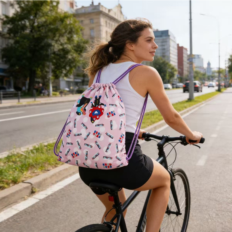 Factory Customized Foldable Travel Drawstring Backpack