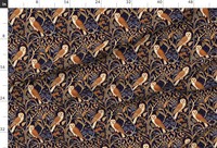 Tissu en popeline de coton imprimé numérique personnalisé Hiboux médiévaux, écologique, pour les fabricants de robes pour femmes occidentales