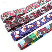 Sangle Jacquard Liwei Écologique et Durable en Polyester/Nylon Épaissi, Imprimée Double Face, Tendance Vintage pour Animaux de Compagnie