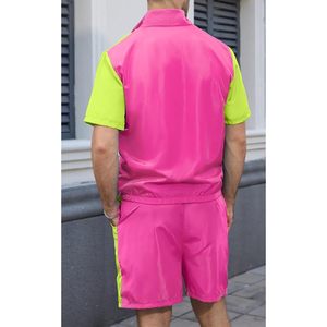 Yisfri Men's 80s 90s Track Suit Vintage Windbreaker <b>Jacket</b> Set Quick Dry <b>Workout</b> Outfit - Product Image 4