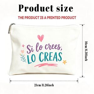 Bolsa de Maquillaje con Eslogan Inspirador para Mamá, Hijas y Amigas, Regalo Ideal para Viajes, Cumpleaños y Uso Diario, Bolsa de Regalo para Mujeres - Product Image 1