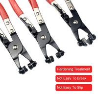 Kit d'outils d'entretien automobile 9 pièces : extracteur de manchons de raccord de câble flexible, tournevis pour joints d'étanchéité, pince à colliers de serrage de tuyaux