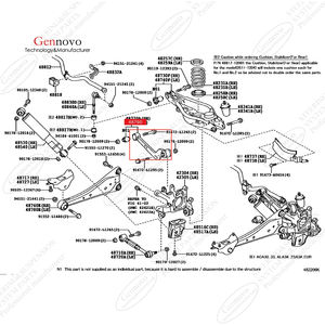 Accesorios para Automóviles Japoneses de Calidad Original para Toyota <span class=keywords><strong>RAV</strong></span> 4 A3 2005, Brazo de Control Trasero de Suspensión 48790-<span class=keywords><strong>42020</strong></span> RK641740 CMS861087 - Product Image 5