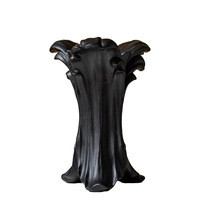 Décor d'hôtel haut de gamme européen Vase à beignets en céramique non émaillée Arrangement floral transfrontalier Fleurs séchées hydroponiques Matt