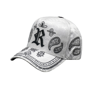 Casquette <span class=keywords><strong>de</strong></span> baseball <span class=keywords><strong>de</strong></span> haute qualité G5 à 5 panneaux avec logo brodé personnalisé, doublure en satin blanc <span class=keywords><strong>de</strong></span> haute qualité, casquette Rebel - Product Image 3