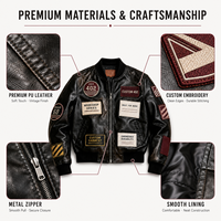 Blouson de motard en cuir PU lavé sur mesure pour homme, avec logo brodé personnalisé, style vintage, coupe oversize, fabrication OEM