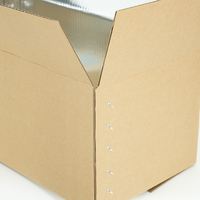 Boîte d'emballage en carton ondulé personnalisée en usine avec isolation en feuille d'aluminium pour la livraison