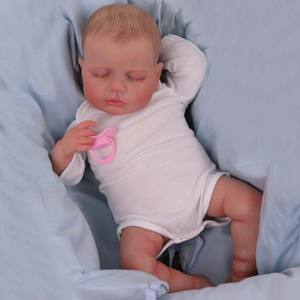 20นิ้วตุ๊กตาทารกไวนิล Reborn 20นิ้ว <span class=keywords><strong>loulou</strong></span> เหมือนจริงภาพวาด3D ซิลิโคนทารกแรกเกิดตุ๊กตาเด็กวัยหัดเดิน BEBE - Product Image 3