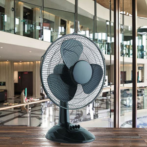 Ventilateur de table en plastique écologique à faible bruit, commande mécanique, portable, oscillant, débit d'air à haute vitesse pour usage domestique et commercial - Product Image 2
