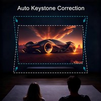 Projecteur de cinéma maison portable Lonnst Google TV LED à mise au point automatique LCD P20 GTV Android 13, prise en charge 4K, WiFi 6, stéréo HIFI