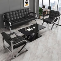 Canapé de salle d'attente K Office pour petit appartement, salon de coiffure, salon de beauté, et autres espaces de repos et d'attente, avec chaises de salon