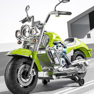 Motocicleta eléctrica de juguete para niños, de dos ruedas, recargable, de plástico. - Product Image 1