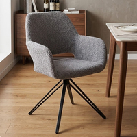 Échantillon Gratuit - Vente en Gros - Tissu d'Ameublement Confortable - Chaise de Salle à Manger Design Nordique Moderne Minimaliste pour Restaurant
