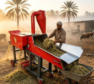 Neuer Traktor-Angetriebener Häcksler Silage-Schneidemaschine für Luzerne Weizenstroh Rinder- und Pferdefutter 3 Tonnen/h Aluminium China - Product Image 2
