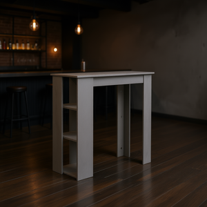 Tavolo da Bar in Legno Ingegnerizzato Grigio Cemento 102,2 cm x 50,1 cm x 103,3 cm Design Minimalista Arredamento Moderno per Bar Domestico - Product Image 2
