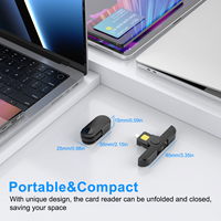 Lector de Tarjetas Inteligentes USB CAC SIM Nuevo ISO 7816 Compatible con Windows XP para Lectura de Tarjetas de Identificación en Computadora Portátil o PC