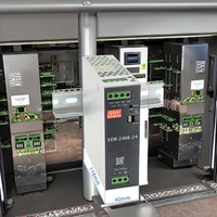 XDR-240E-24 Mean Well, 240W 24V AC/DC Output tunggal garansi 3 tahun ekonomis Ultra ramping industri DIN Rail catu daya