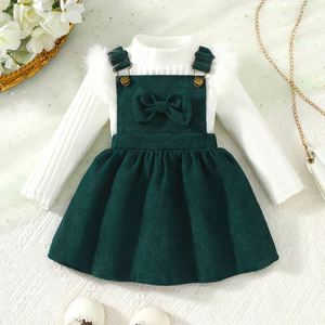 Set T-Shirt, Cintura e Gonna a Quadri per <span class=keywords><strong>Bambini</strong></span>, Nuovo Abbigliamento Casual per E-commerce Transfrontaliero, Set Natalizio - Product Image 1