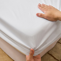 Drap-housse simple en coton, protège-matelas antidérapant, protège-lit en pur coton pour la vente en gros aux hôtels