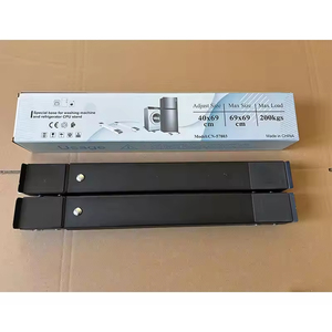 Support de machine à laver universel portable GQK en acier inoxydable avec 4 roues, base réglable pour lave-linge et sèche-linge, support mobile pour réfrigérateur - Product Image 4