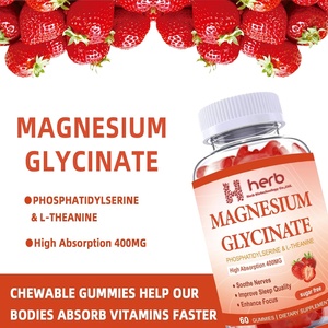 Gummies ODM/OEM 400mg de glycinate de magnésium, complément vitaminique à marque privée pour adultes, 2 gummies par portion - Product Image 5