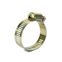 Collier de serrage à vis sans fin de style britannique en acier inoxydable robuste pour tuyaux, réglable de 38 à 57 mm, vente en gros