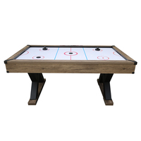 Best Choice Products Table de hockey sur air de style arcade de 72 pouces pour salle de jeux, bureau à domicile avec 2 rondelles et 2 poussoirs Tableau de pointage LED numérique