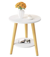 Table basse moderne et élégante pour la maison - Table d'appoint/chevet ronde nordique multifonctionnelle pour le salon, le canapé et le balcon
