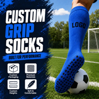 Nouvelles chaussettes de sport East Grip pour hommes, design personnalisé, chaussettes antidérapantes, chaussettes de football antibactériennes