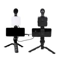 Kit d'éclairage LED Streaming Tripod Stand Microphone Handheld Square Pattern Music Studio Equipment for TikTok Camera Recording