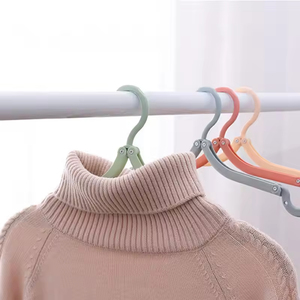 Wholesale Portable Foldable Plastic <b>Hangers</b> with Clips for Travel & Organizing Socks - Product Image 3