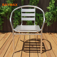 Chaise pliante en aluminium, mobilier de jardin extérieur, salle à manger, acier inoxydable