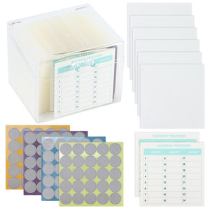 Kế Hoạch Ngân Sách Rõ Ràng Pocket Thư Mục Chủ Phong Bì Đấm Trường Hợp Với Tiền Vuông Pouch 52 Tiền Mặt Phong Bì Tổ Chức Acrylic - Product Image 5