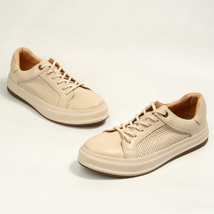 Baskets décontractées Off White pour hommes, à lacets, en cuir respirant, style jeune - Product Image 4