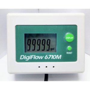 Savant DigiFlow 6710M 3/4 NPT Digital <b>Water</b> <b>Flow</b> <b>Meter</b> Totalizer for Filter Systems - Product Image 3
