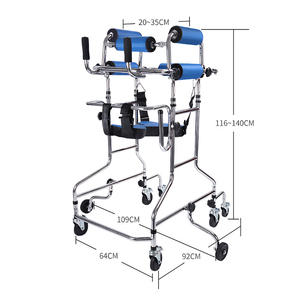 Andador ajustable de pie para adultos para ayuda para caminar de entrenamiento asistivo para parálisis cerebral - Product Image 2