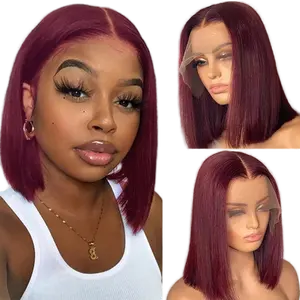 100 Brazilian Virgin Hair Cheap Price Hot Style Wig 13x6 Transparent Lace Front Wig