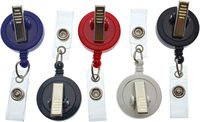Porte-badge rétractable opaque robuste personnalisé 32 mm, 50 pièces, porte-clés pour passe de ski, accessoires en PVC Bestow