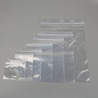 Sacs Ziplock refermables transparents en plastique LDPE OPP de qualité alimentaire, à fermeture auto-adhésive, en stock usine, en vente