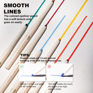 Crayon Eyeliner de couleur personnalisée <span class=keywords><strong>facile</strong></span> à dessiner crayon Gel Eyeliner à pointe pivotante imperméable et sans décapage - Product Image 4