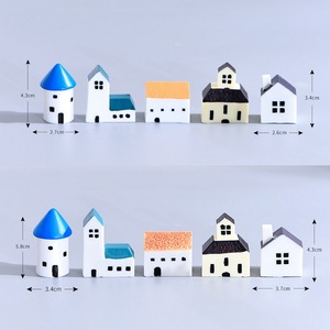 Micro paisaje de musgo para decoración, Castillo de resina, <span class=keywords><strong>iglesia</strong></span>, <span class=keywords><strong>casa</strong></span> de jardín de hadas en miniatura, artefacto creativo - Product Image 3